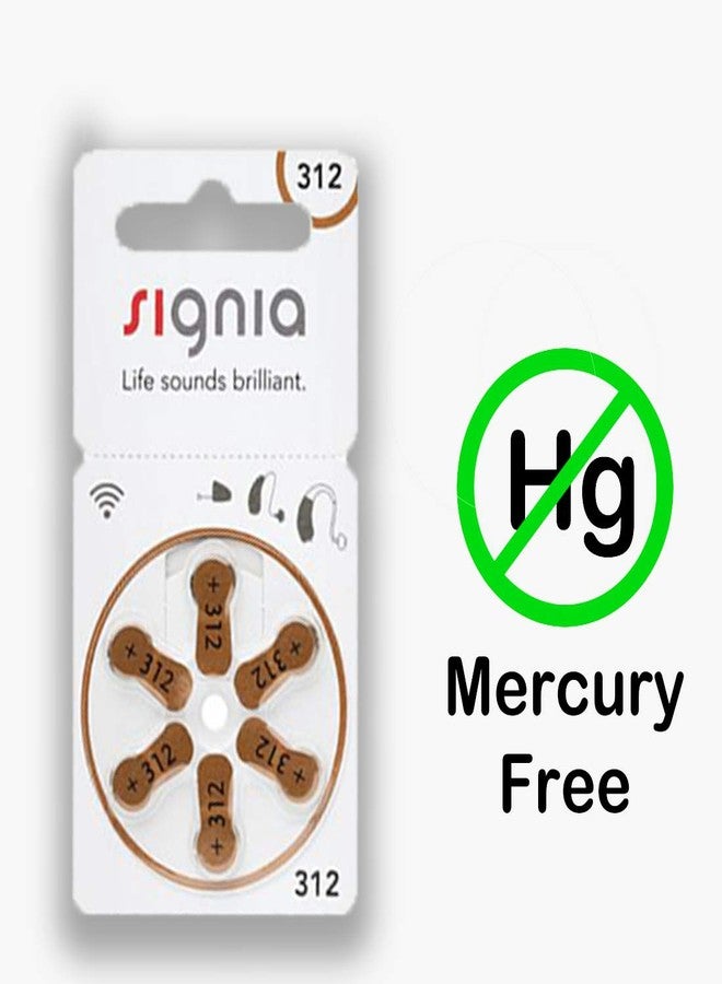 Signia Premium Hearing Aid Batteries Long-Lasting Performance, Size 312-Hear.com, (Pack of 60 Batteries) - Image 2