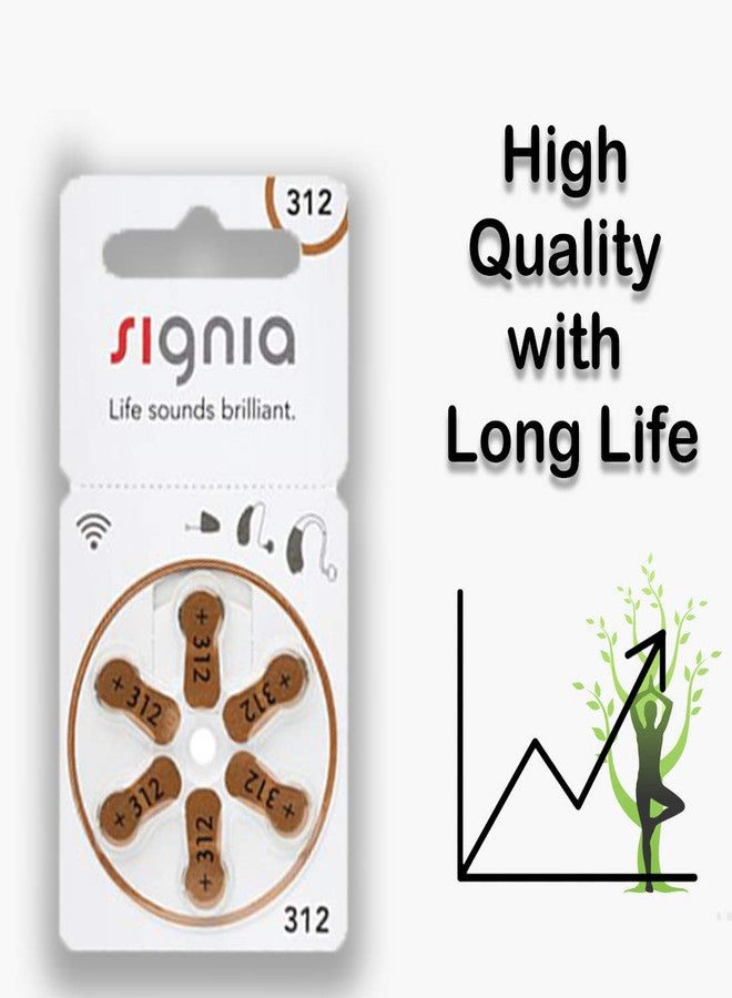 Signia Premium Hearing Aid Batteries Long-Lasting Performance, Size 312-Hear.com, (Pack of 60 Batteries) - Image 3