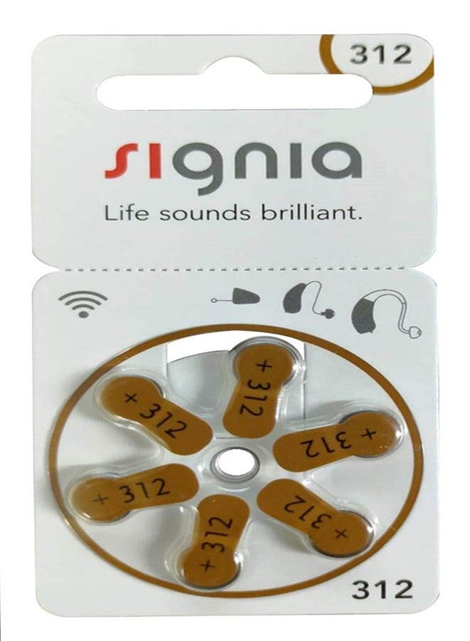 Signia Premium Hearing Aid Batteries Long-Lasting Performance, Size 312-Hear.com, (Pack of 60 Batteries) - Image 1