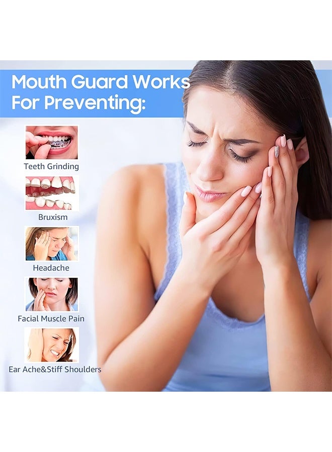 JS 4 Pack Moldable Mouth Guards for Teeth Grinding – Night Guard for Clenching with Hygiene Case, Includes 2 Regular & 2 Heavy Duty Guards - Image 4