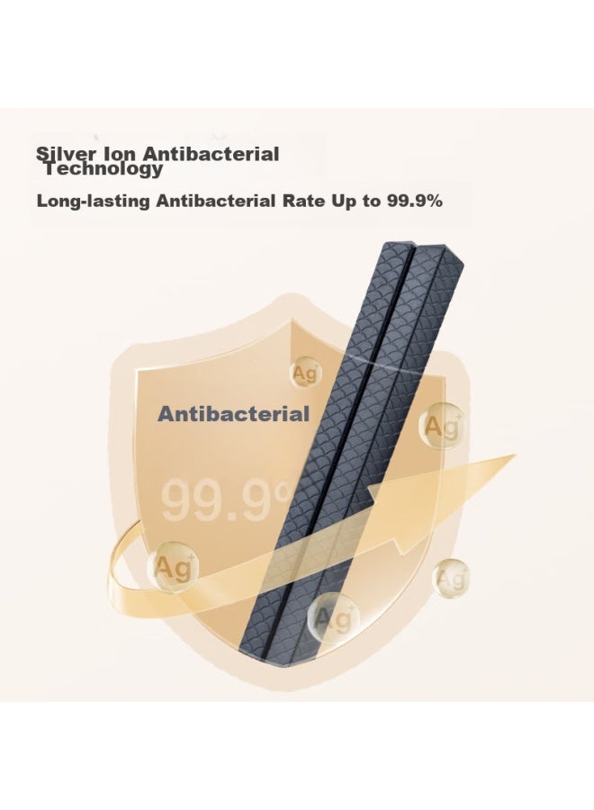 JD.com Jd Jingzao Alloy Chopsticks, High-quality Household Chopsticks, Heat-resistant Non-slip Chopsticks, Hotel-grade Chopsticks, 6 Pairs - Image 2