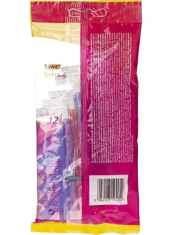 Bic Razor Twin Lady Pouch For Women - Pack Of 12 - Image 2