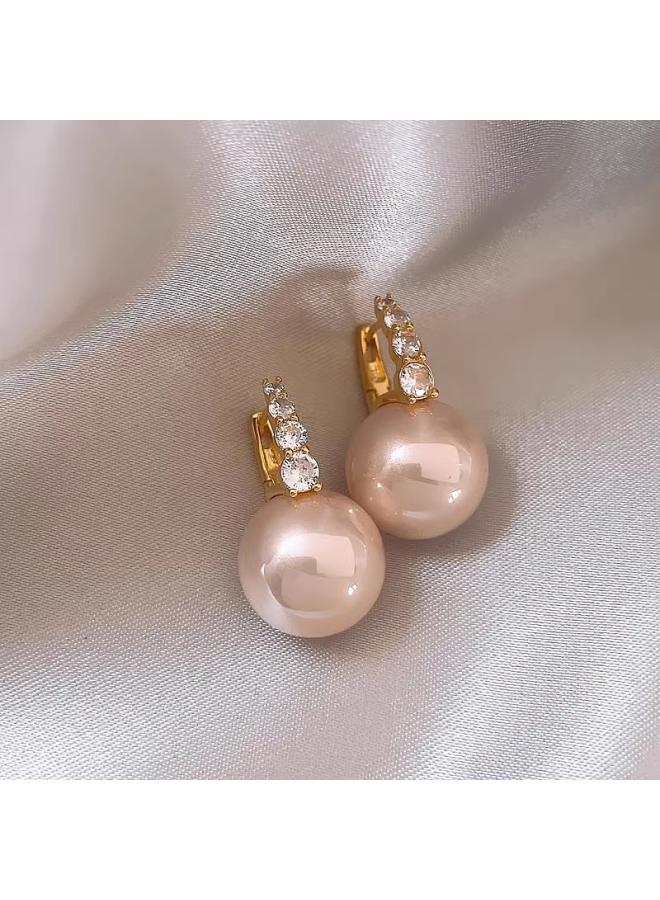 Popular Light Luxury Niche Pearl Flower Earrings Korean Style Tassel High-grade Fashion Elegant Earrings Earrings 