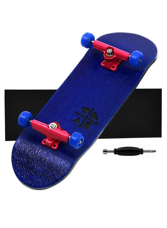 Teak Tuning Prolific Complete Fingerboard Pro Board Shape And Size Bearing Wheels And Trucks 32Mm X 97Mm Handmade Wooden Board The Bubble Gum Edition - Image 1