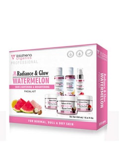 VOLAMENA WITH DEVICE Volamena Radiance Glow Watermelon 6 Steps Facial Kit For Women & Men For De Tan & Glowing Skin 550 gms  - Image 1