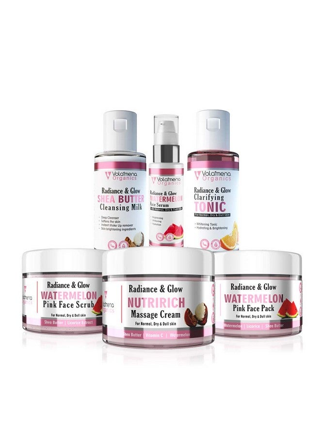 VOLAMENA WITH DEVICE Volamena Radiance Glow Watermelon 6 Steps Facial Kit For Women & Men For De Tan & Glowing Skin 550 gms - Image 3