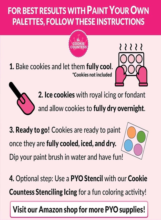 The Cookie Countess Inc مجموعة ألوان طلاء الطعام من ذا كوكي كاونتيس، 36 لونًا - أساسي - Image 2