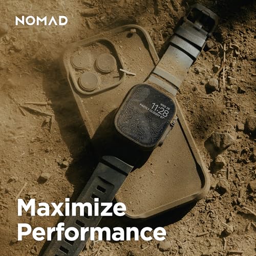 NOMAD Sport Band Rocky Point Dark Storm Gray for Apple Watch - 45/49mm Apple Watch Band with Black Titanium Hardware, Adventurous Rugged for Men and Women - Image 5