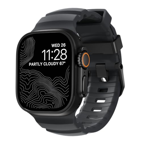 NOMAD Sport Band Rocky Point Dark Storm Gray for Apple Watch - 45/49mm Apple Watch Band with Black Titanium Hardware, Adventurous Rugged for Men and Women - Image 1