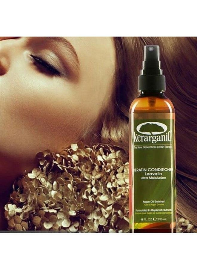 kerarganic - KERATIN TREATMENT - LEAVE-IN CONDITIONER - 8OZ - Image 1