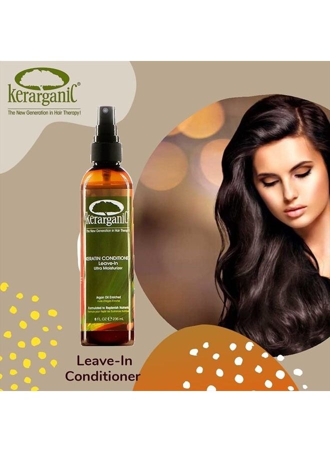 kerarganic - KERATIN TREATMENT - LEAVE-IN CONDITIONER - 8OZ - Image 1
