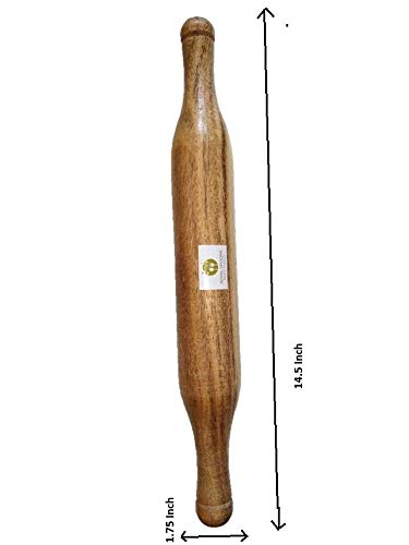 ARMAN SPOONS WOODEN GHATI BELAN ROLLER WOOD ROLLING PIN ROTI RUTI CHUPATTY MAKER BELAN THICKER ROLLER 2X2 HEIGHT ROYAL SPOONS - Image 2
