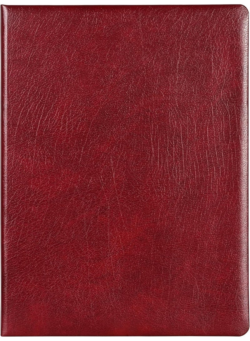 FIS Certificate Folder, Bonded Leather Materials, Padded Cover, Round Corners, Size A4(210x297mm), with A4 Certificate Included, Maroon Color-FSCLCERTBLMR - Image 1