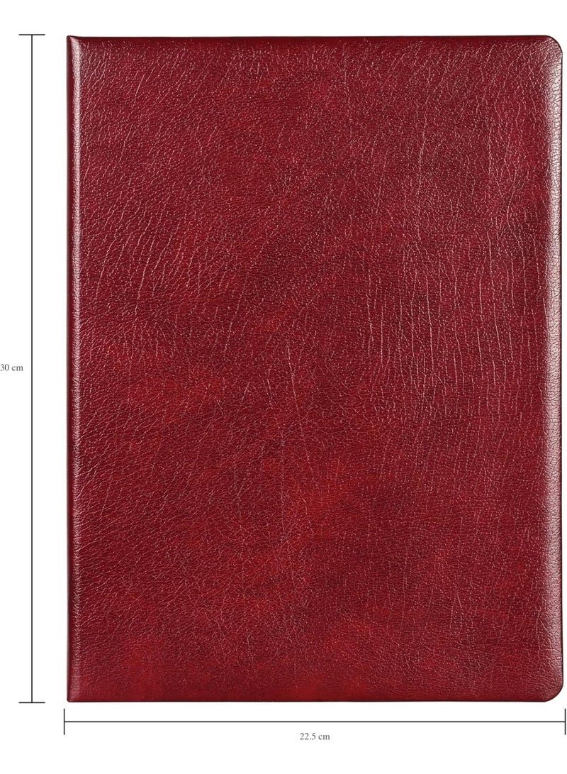 FIS Certificate Folder, Bonded Leather Materials, Padded Cover, Round Corners, Size A4(210x297mm), with A4 Certificate Included, Maroon Color-FSCLCERTBLMR - Image 2