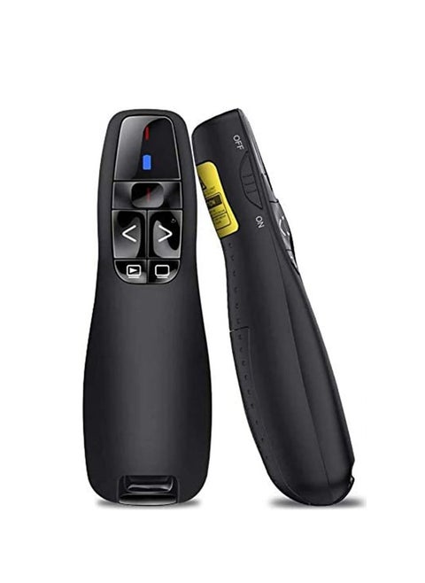 Wireless Presenter Remote Controller, R400 2.4GHz Wireless USB Presenter PowerPoint Red Laser Pen Pointer PPT Clicker for Presentation
