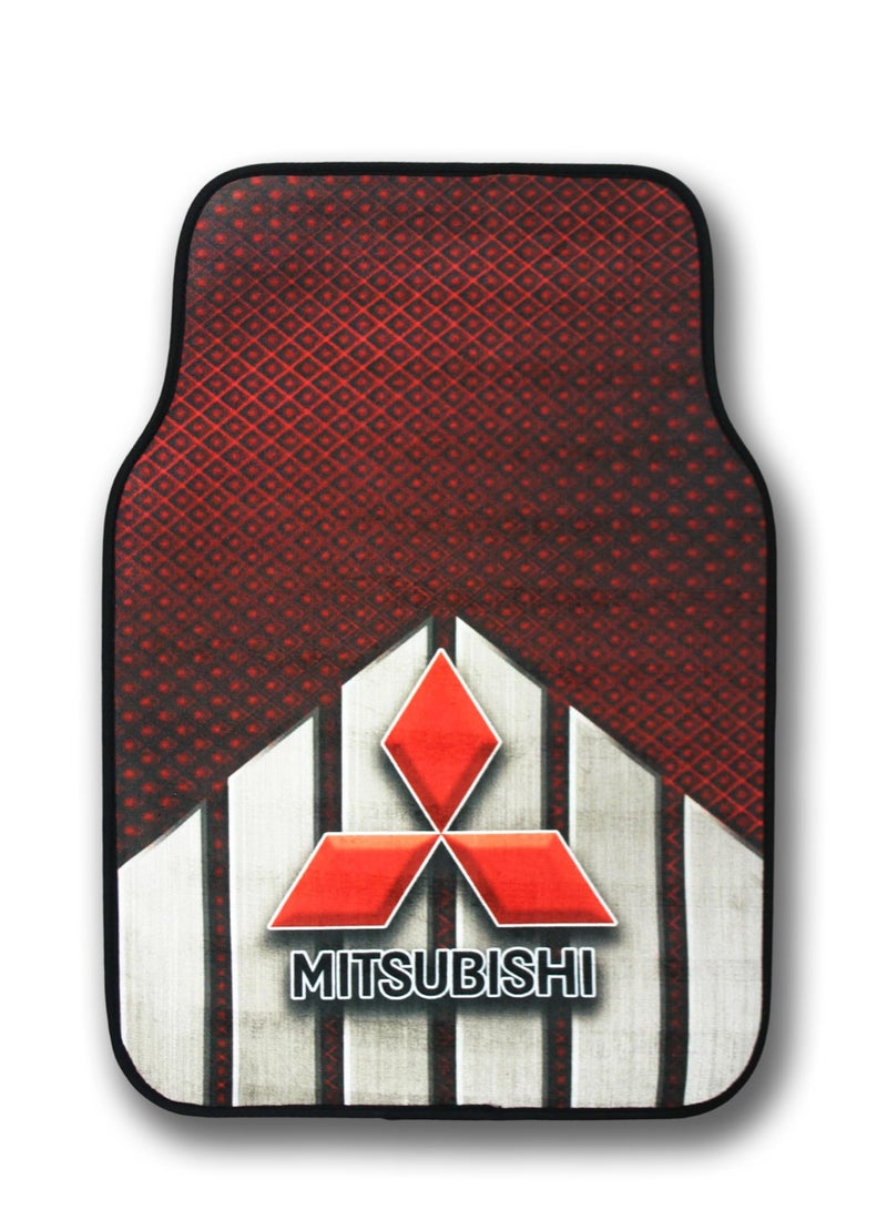 Universal Car Floor Mats Set 5 Pieces Compatible With Mitsubishi Vehicles Anti Slip Design Durable Easy To Clean Protects Interior From Dirt Dust Mud Water And Daily Spills Front Rear And Center Mats For Daily Use - Image 2