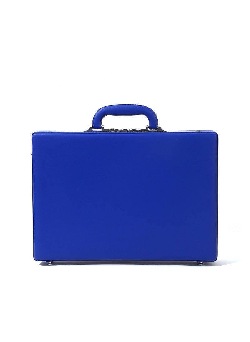 Freegallops 14" Leather Doctor Lawyer Briefcase Leather Attache Blue  - Image 4