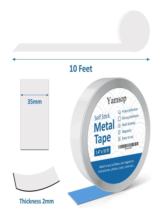 Yamsop Metal Tape Self Adhesive, Metallic Steel Strip Roll, Metal Strips for Magnets, 10 ft (Y-MVMT01) - Image 5