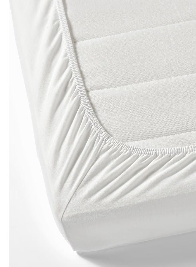 EVER SHINE 2 PCS of Fitted sheet for cot white 60x120 cm - Image 2
