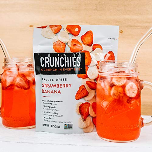 Crunchies Freeze-Dried Fruits, 100% All Natural Crispy Fruit, Non GMO and Kosher, Resealable Freeze Dried Fruit Snack Packs, Pack of 6 (Strawberry Banana) - Image 4
