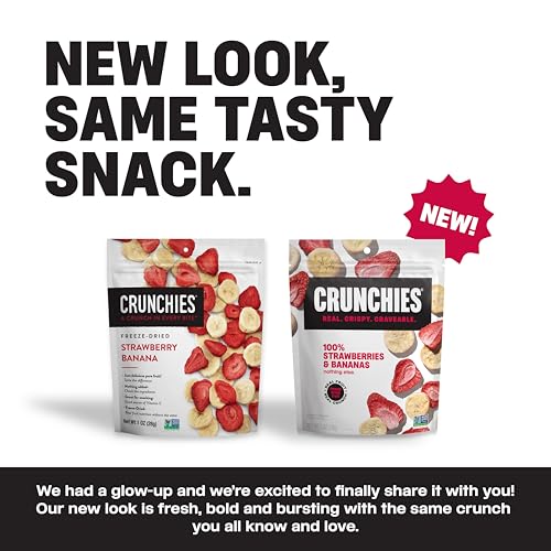 Crunchies Freeze-Dried Fruits, 100% All Natural Crispy Fruit, Non GMO and Kosher, Resealable Freeze Dried Fruit Snack Packs, Pack of 6 (Strawberry Banana) - Image 3