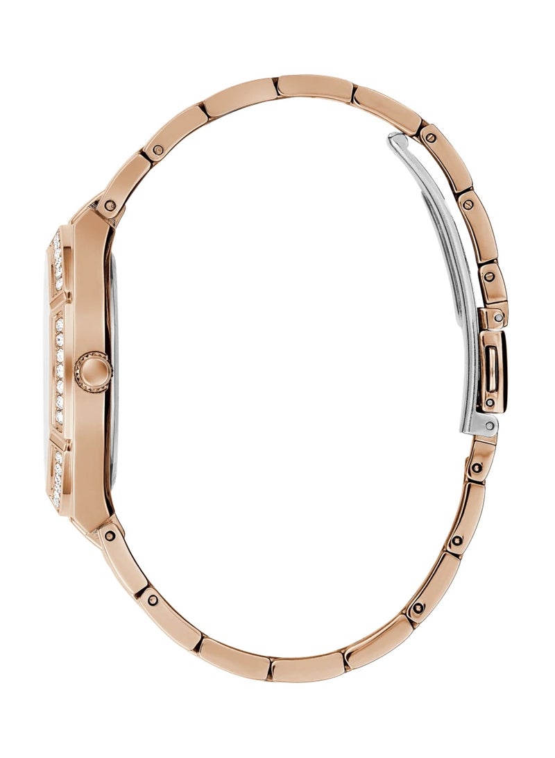 GUESS Women's Analog Display Rose Gold Stainless Steel Watch GW0033L3 - 36mm - Image 2