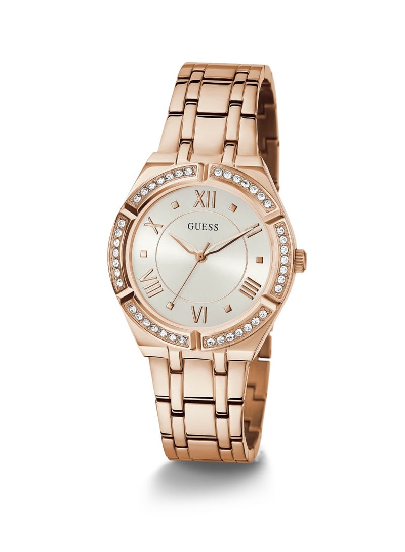GUESS Women's Analog Display Rose Gold Stainless Steel Watch GW0033L3 - 36mm - Image 5