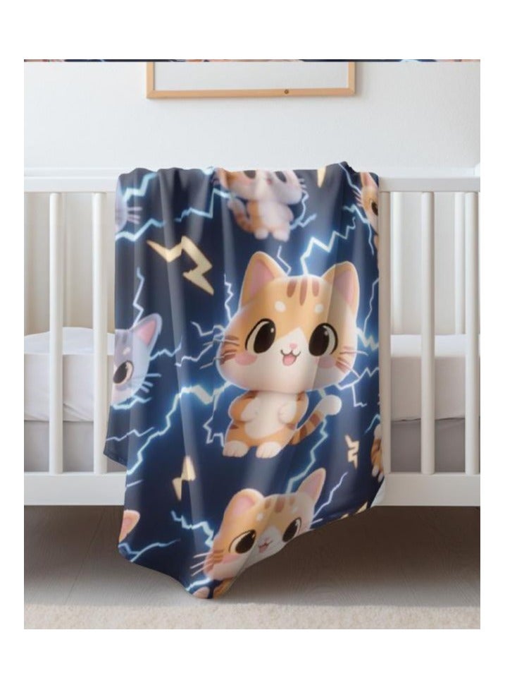 general Children's or student cartoon flannel thin blanket (warm and comfortable, suitable for sleep, games) 100cm*150cm - Image 3