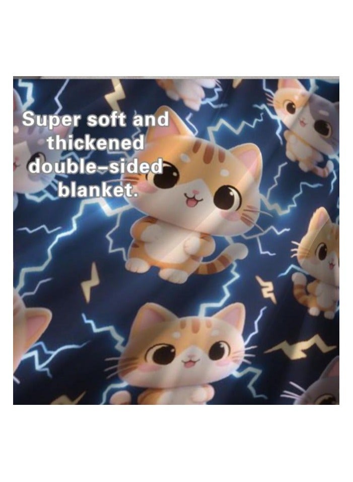 general Children's or student cartoon flannel thin blanket (warm and comfortable, suitable for sleep, games) 100cm*150cm - Image 4