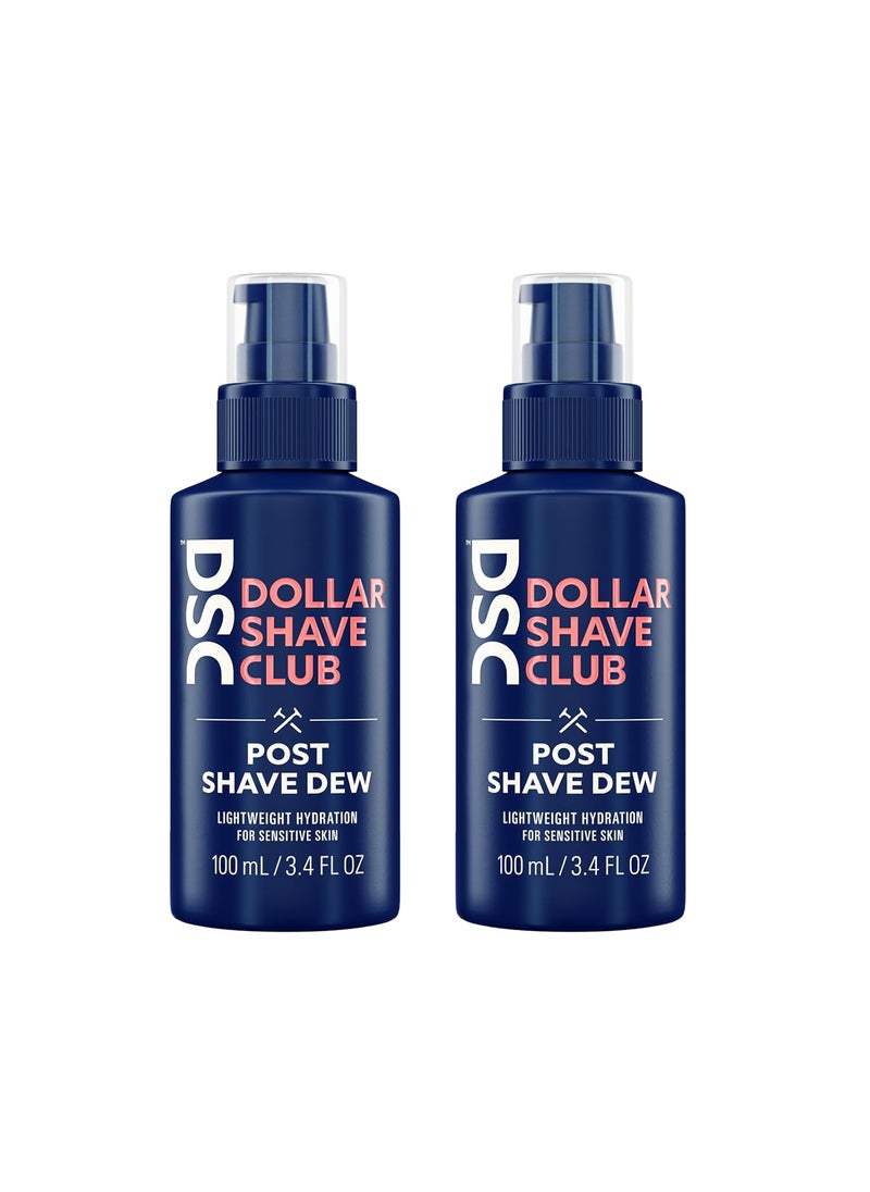 DOLLAR SHAVE CLUB Dollar Shave Club  Post Shave Dew 34 ounce 2 Pack  Moisturizing Shaving Gel for Sensitive Skin 