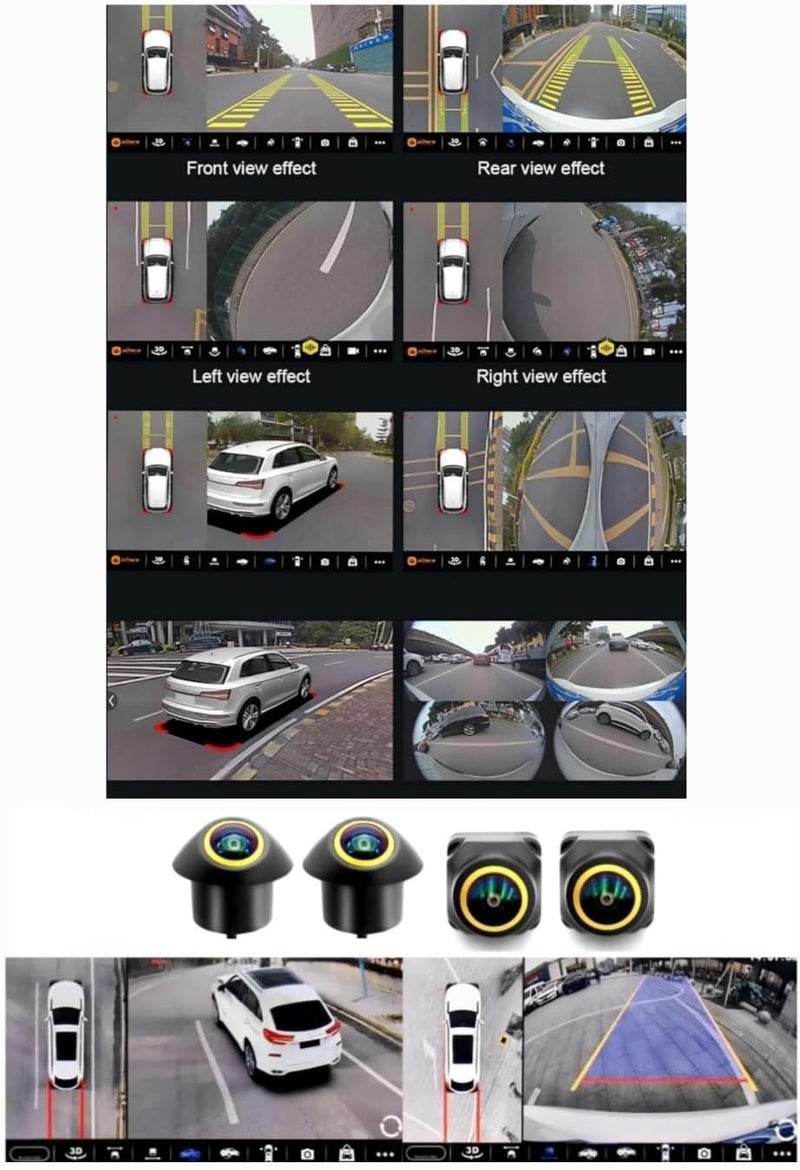 فيريكس شاشة أندرويد للسيارة نيسان صني 2020–2024، شاشة لمس 9 بوصة، تدعم Apple CarPlay و Android Auto لاسلكيًا، نظام GPS و WiFi و DSP، بلوتوث FM/AM، كاميرا بانورامية 360 درجة AHD مرفقة، واجهة سريعة (4GB RAM + 32GB ROM) - Image 2