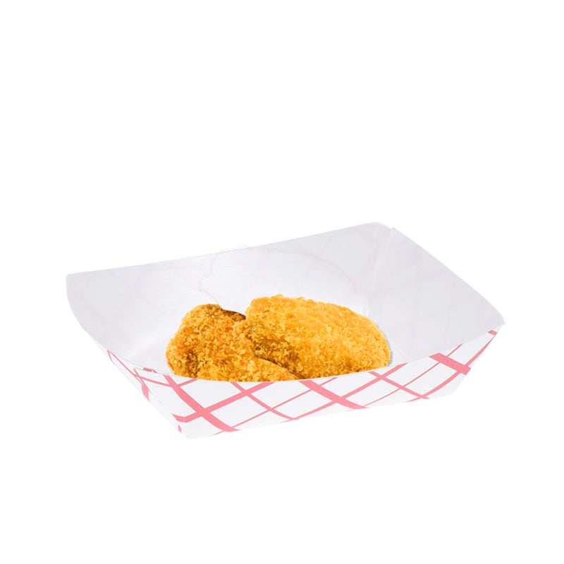 50pcs Portable Paper Coating Snack Open Oilproof Fries Chicken Case - Image 5