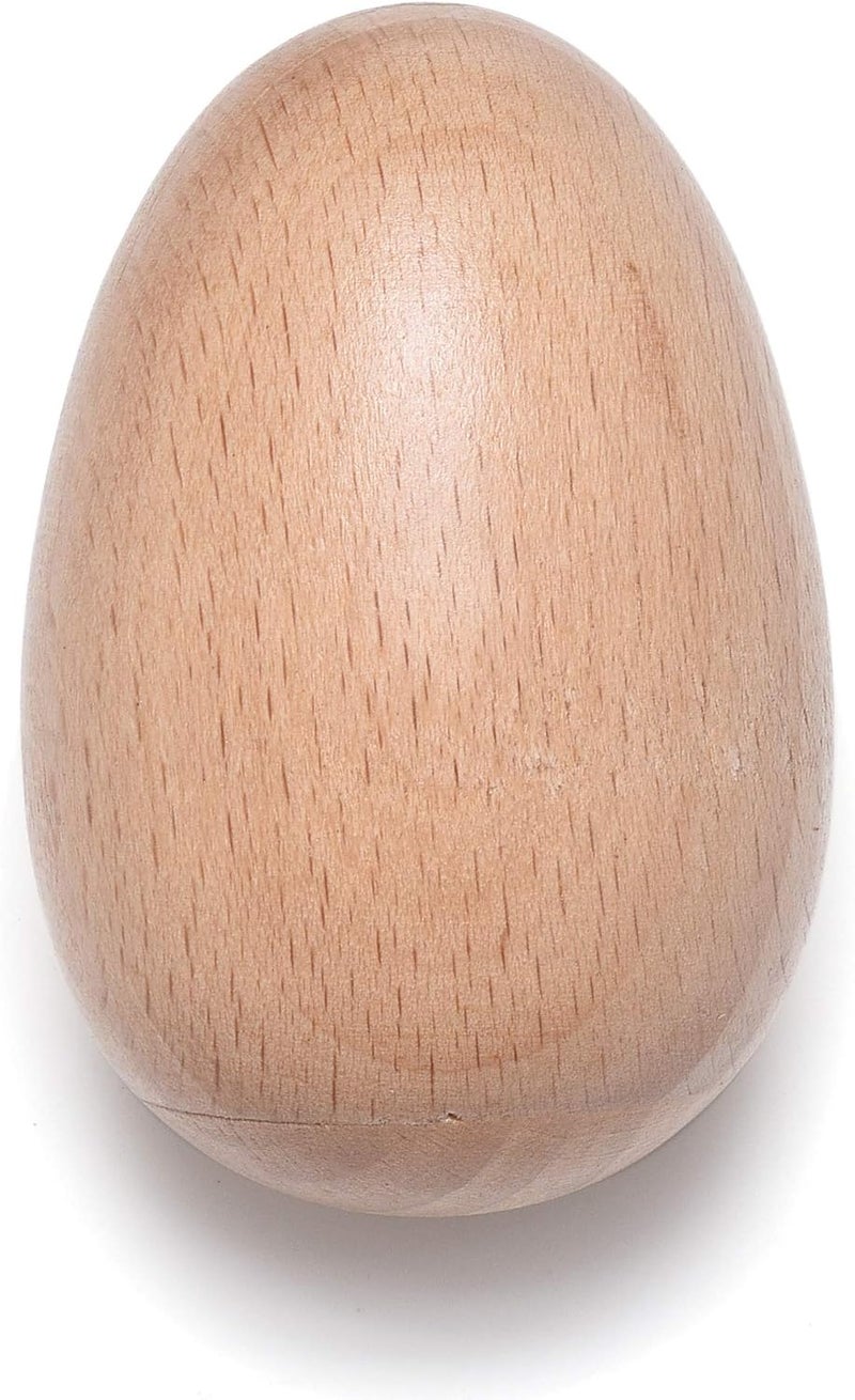 MGTECH 6 PCS Wood Egg Shakers Set, Musical Percussion Instruments, Natural Finish - Image 3