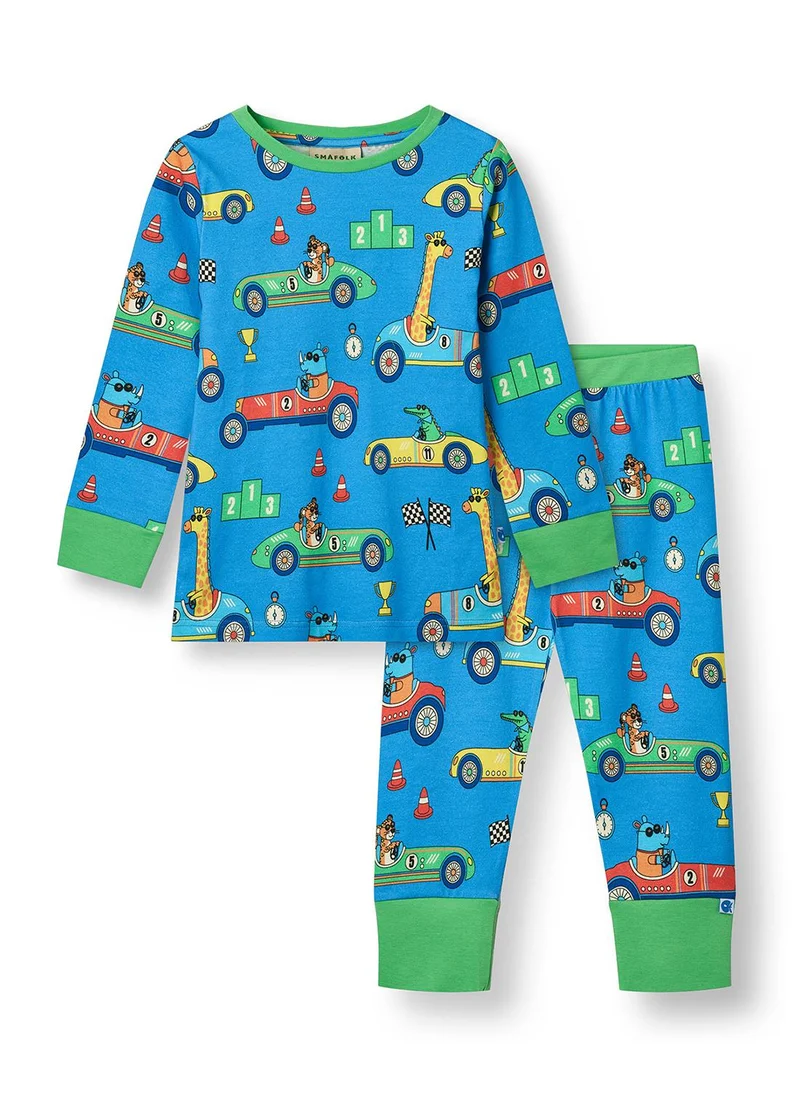 سموفولك Nightwear set with race cars