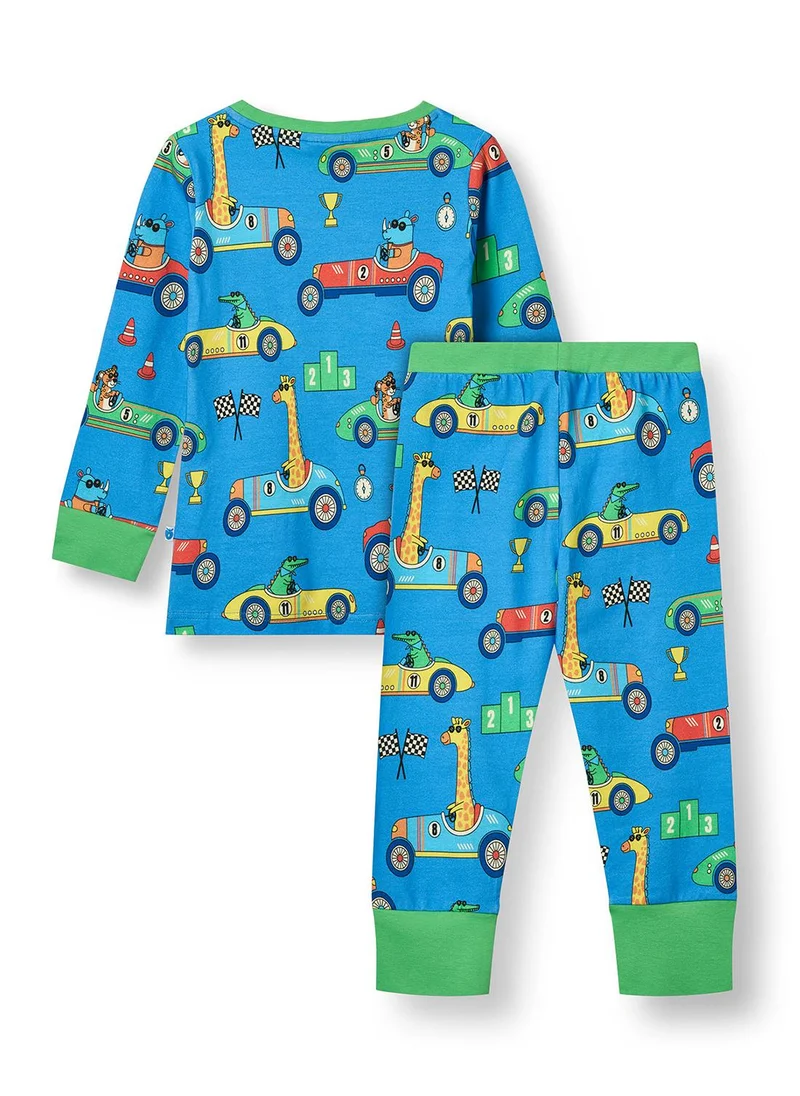 سموفولك Nightwear set with race cars