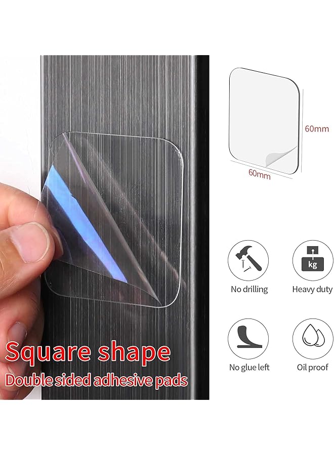 erorex Transparent Double Sided Tape 50Pcs Acrylic Waterproof Removable Tape Double Sided Strong Adhesive For Indoor And Outdoor Office Wall Decoration Diy Crafts Car Glass Decoration - Image 5