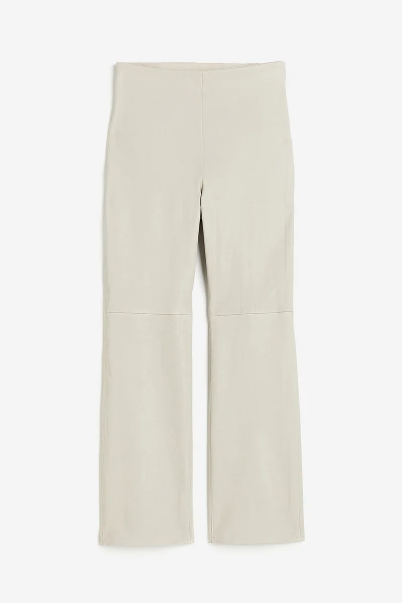 H&M Ankle-Length Leather Trousers