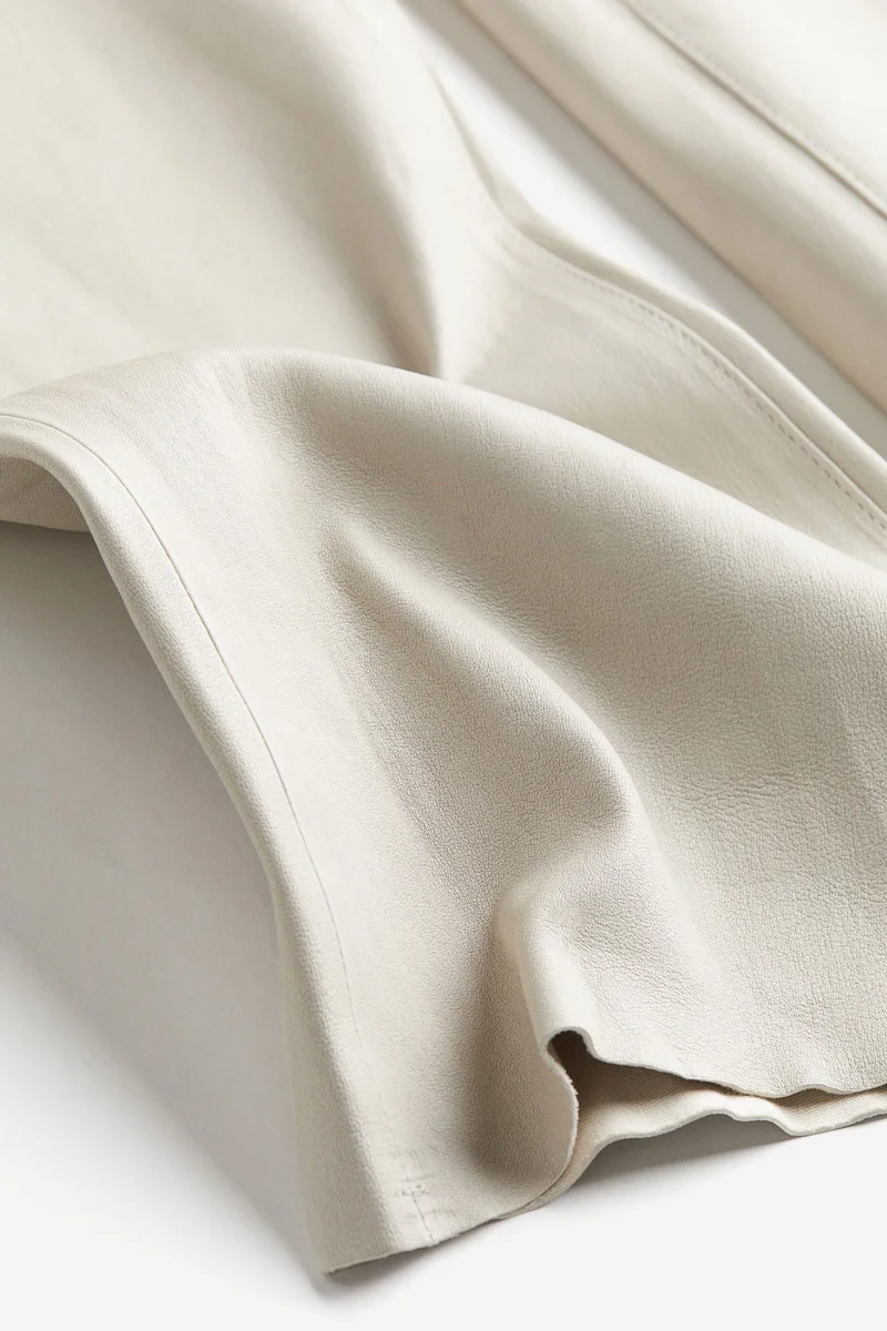 H&M Ankle-Length Leather Trousers