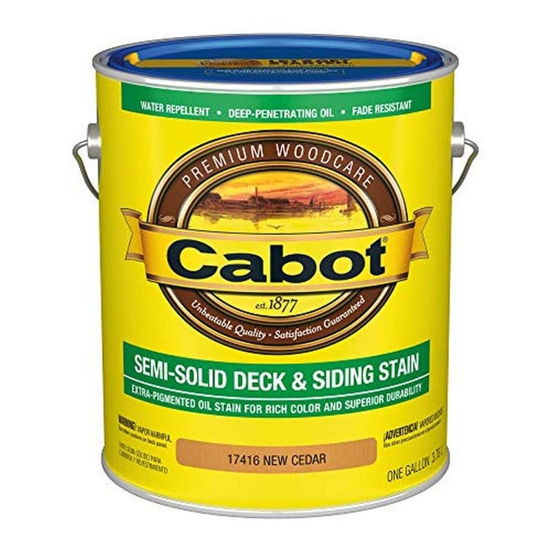 Cabot Semi-Solid Wood Stain + Sealer, Low VOC, New Cedar, Gallon - Image 2