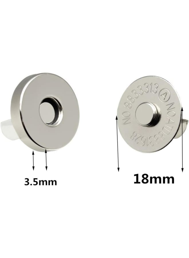 Magnetic Snap Fasteners Snap Clasps Buttons for Handbag Purse Wallet Outdoor Back DIY Accessories Bag Snap(25 ,18 mm)  - Image 4
