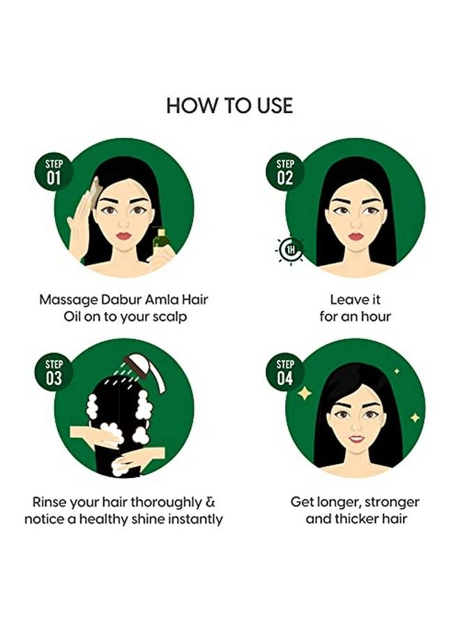 Dabur زيت الشعر أملا 550 مل (عبوة من 3 قطع)؛ شعر أقوى وأطول وأكثر كثافة - Image 5