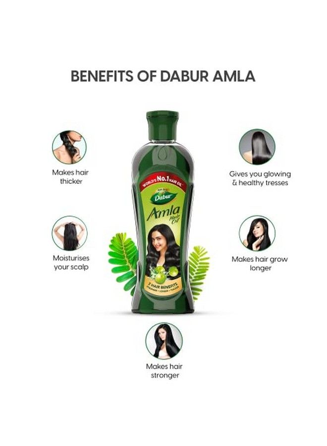 Dabur زيت الشعر أملا 550 مل (عبوة من 3 قطع)؛ شعر أقوى وأطول وأكثر كثافة - Image 4