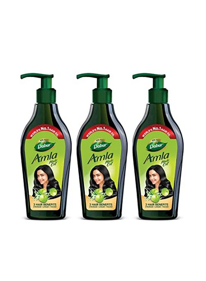 Dabur زيت الشعر أملا 550 مل (عبوة من 3 قطع)؛ شعر أقوى وأطول وأكثر كثافة - Image 2