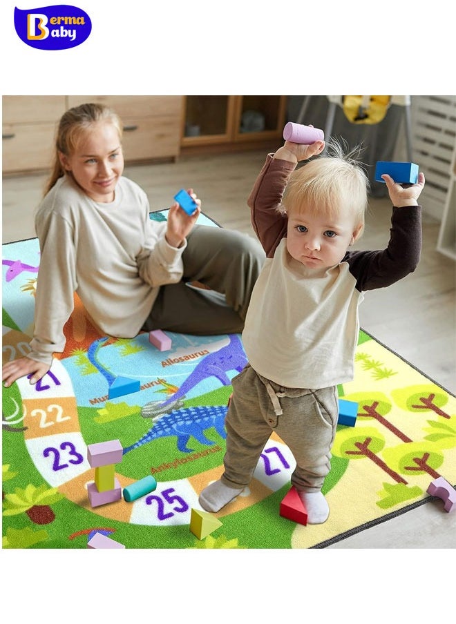Berma Baby Baby Play Mat City Traffic Road Map Carpets for Living Room Car Track Bedroom Decoration Rug Children Kids Play Mat Non Slip Floor Mats  - Image 5