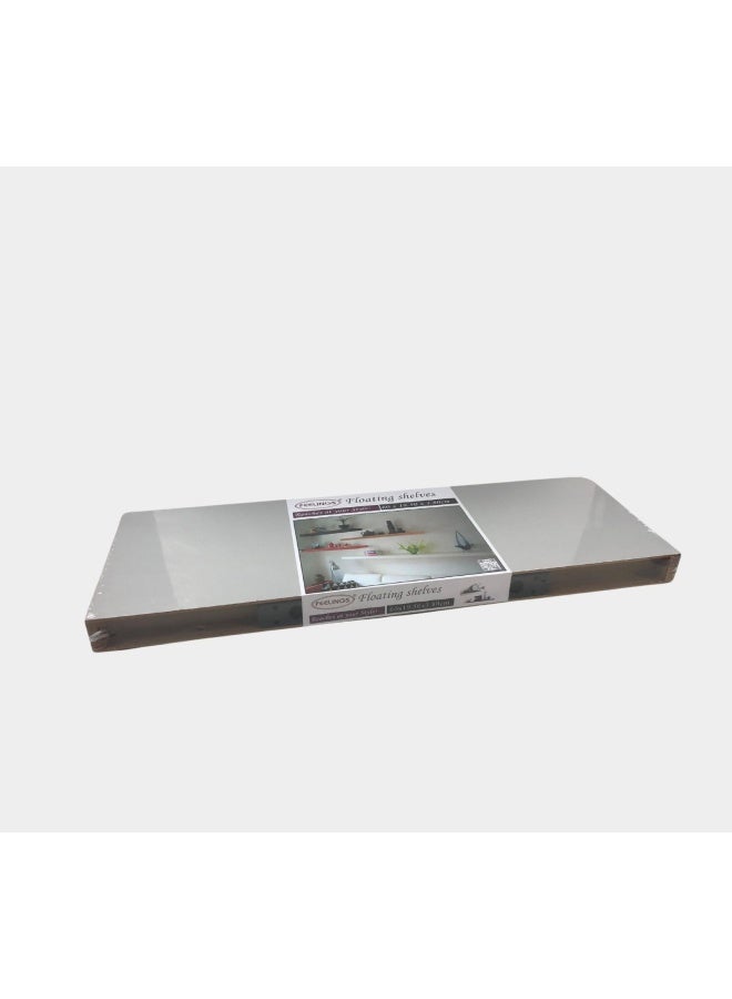 Feelings Floating Wall Shelves Rectangular 60cm Oak Grey 60 x 19.50 x 3.80cm - Image 3