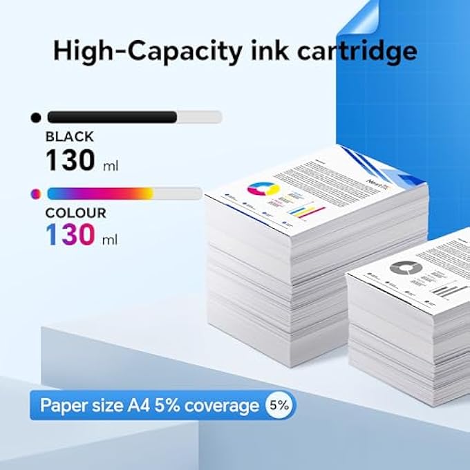 PFI-120 PFI120 INK CARTRIDGE COMPATIBLE WITH CANON PFI-120MBK PFI-120BK PFI-120C PFI-120M PFI-120Y COMPATIBLE WITH CANON IMAGEPROGRAF TM-200 TM-205 TM-300 TM-305 PRINTERS (PACK OF 5) - Image 3