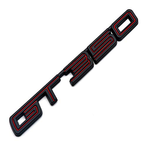 1pcs GT350 Emblem Badge GT Decal Rear Trunk Sticker Red Black