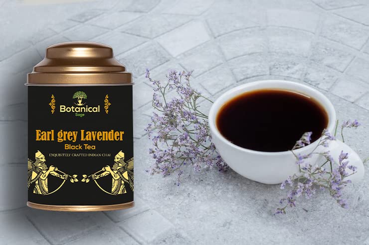 Botanical Sage- Earl Grey Lavender Black Tea 100g With Free Tea Infuser | Darjeeling Black Tea With Lavender | Selelcted | Luxury Tea - Image 4