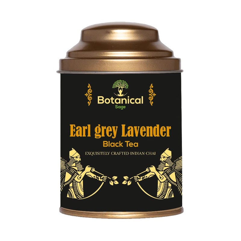 Botanical Sage- Earl Grey Lavender Black Tea 100g With Free Tea Infuser | Darjeeling Black Tea With Lavender | Selelcted | Luxury Tea - Image 1