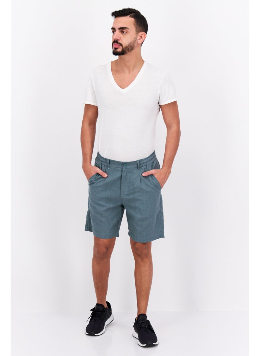 Men Solid Basic Shorts, Teal Green - pzsku/Z158286B7AA216BC56DAAZ/45/_/1737900776/28e02561-0182-44a8-8482-708f1388e863